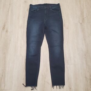 MOTHER High Rise Jeans in Black